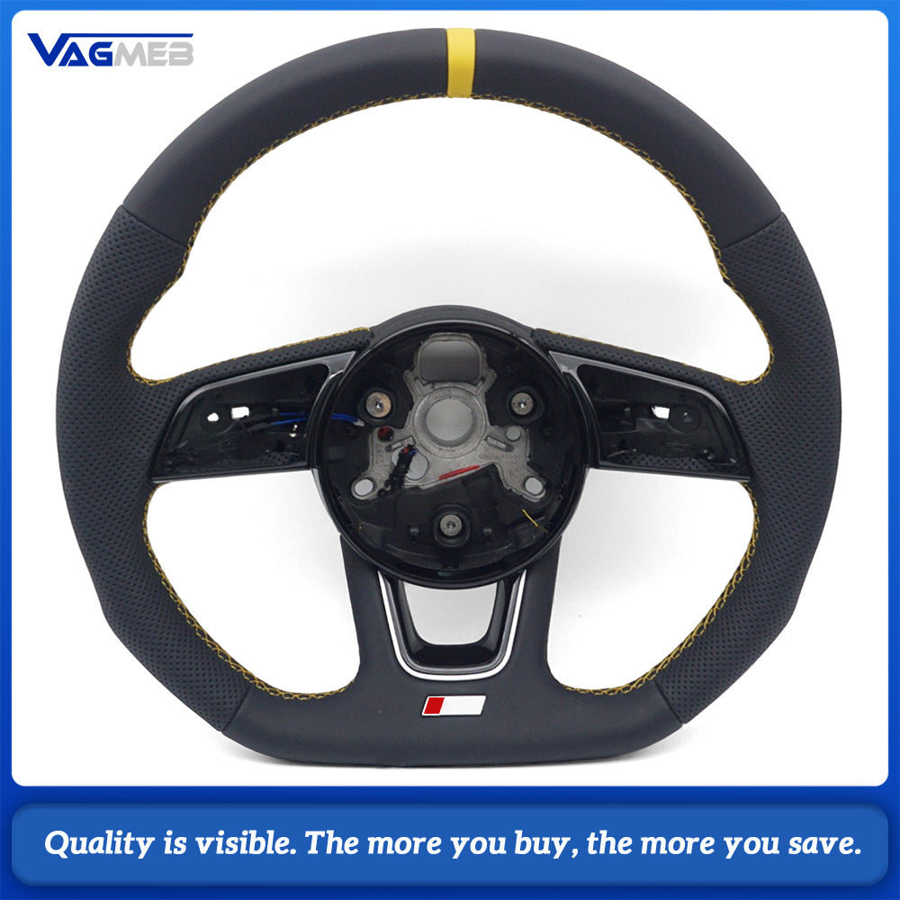 For Audi A4 B9 Automatic Sport Style Leather steering wheel car accessories