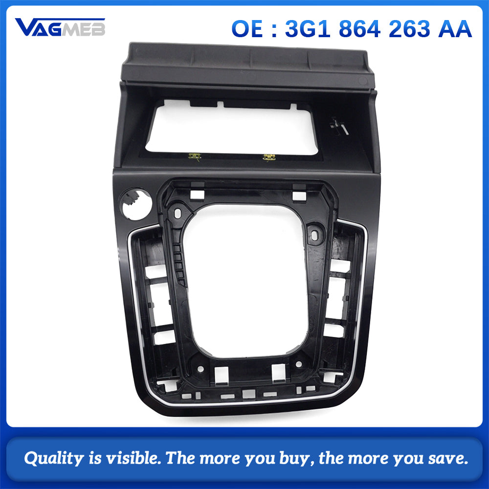 For VW Passat B8 Shift knob Decorative Frame Piano Black Central Console Shift Inner Frame 3G1 864 263 AA
