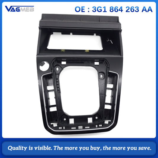 For VW Passat B8 Shift knob Decorative Frame Piano Black Central Console Shift Inner Frame 3G1 864 263 AA