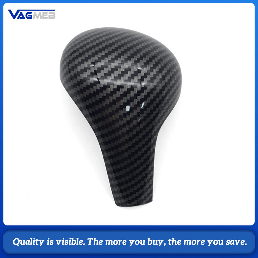 Gear Shift Handle cover Carbon Fiber ABS Gear Shift Knob Handle Lever Cover for Audi A4LA5A6LS6Q5
