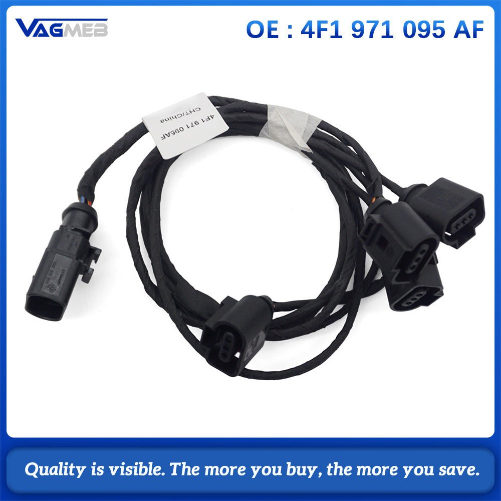 4F1 971 095 AF Front bumper plug parking sensor wiring harness For a6 c6 2009-2011