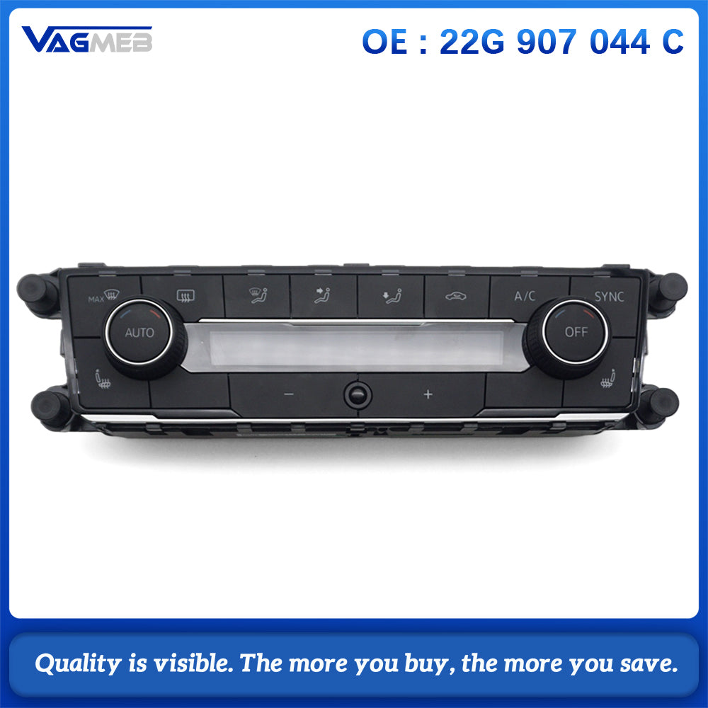 For VW Polo MK6 Plus 22G 907 044 C 22G907044C Dual Zone AC Control Panel Touch Air Conditioning Switch with Seat Heating