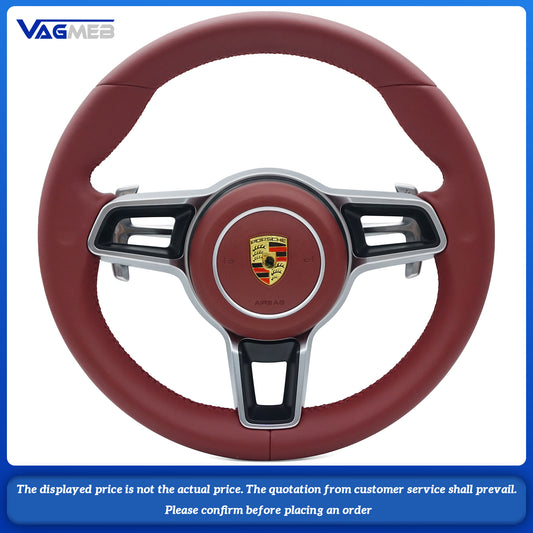 Steering Wheel Fit for Porsche Macan Cayenne Panamera Taycan 718 Cayman 991 992 911 911.2 Carrera GT2 GT2RS GT3 GT3RS GT3 RS GT4