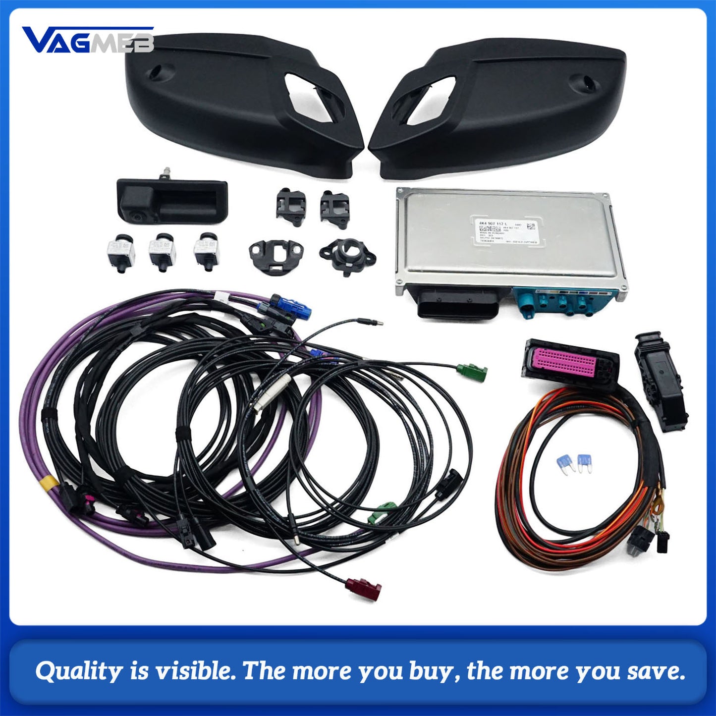 For Audi Q7 2021 brand new 360 environment rearview camera upgrade kit, Car Accessories