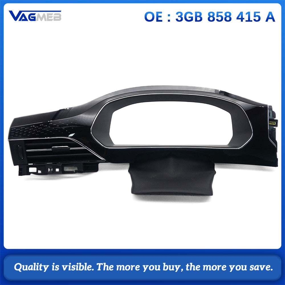 3GB 858 415 A Digital Dashboard Surround Trim Cover For VW Passat B8 2020 AID Instrument Frame