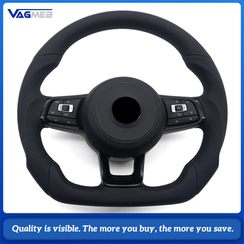 Steering Wheel For VW Golf 6 7 GTI R RS S-Line GTD Passat B8 B7 B6 MK7.5 MK4 VW Polo MK7 MK6 MK5 Sport Steering Wheel