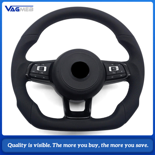 Steering Wheel For VW Golf 6 7 GTI R RS S-Line GTD Passat B8 B7 B6 MK7.5 MK4 VW Polo MK7 MK6 MK5 Sport Steering Wheel