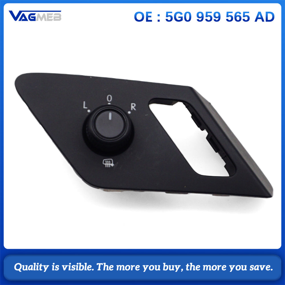 New Power Mirror Adjust Knob Button Switch For VW Golf 5G0 959 565 AD