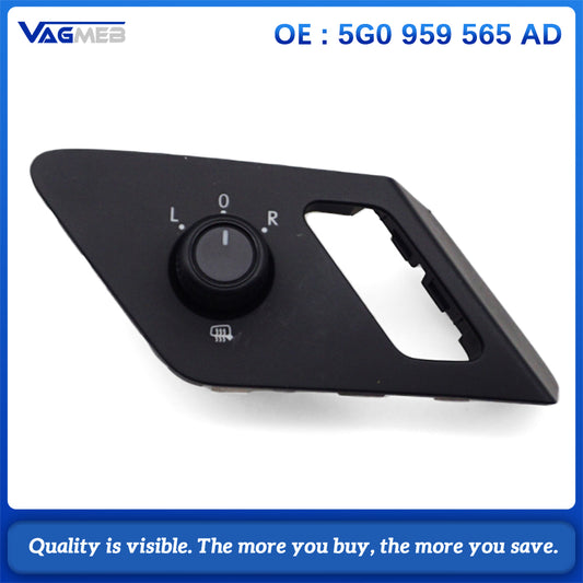 New Power Mirror Adjust Knob Button Switch For VW Golf 5G0 959 565 AD