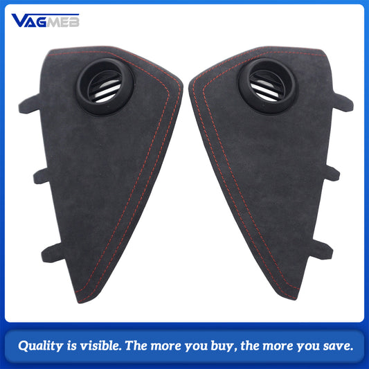 Car Instrument Panel Trim Cover RS3 Logo Suede Red Stitching Interior Decorative Panel For Audi A3 8Y