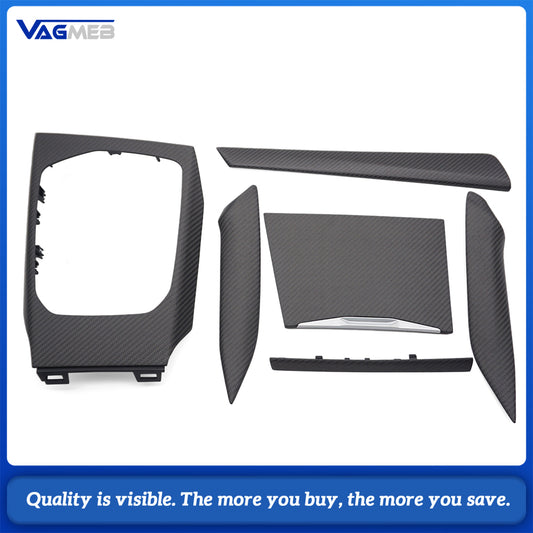 Carbon Fiber Trim for BMW 2020 3 4 Series M3 M4 Center Console Shift Knob Trim Strip Dry Carbon BMW 2020 Center Console Trim Kit