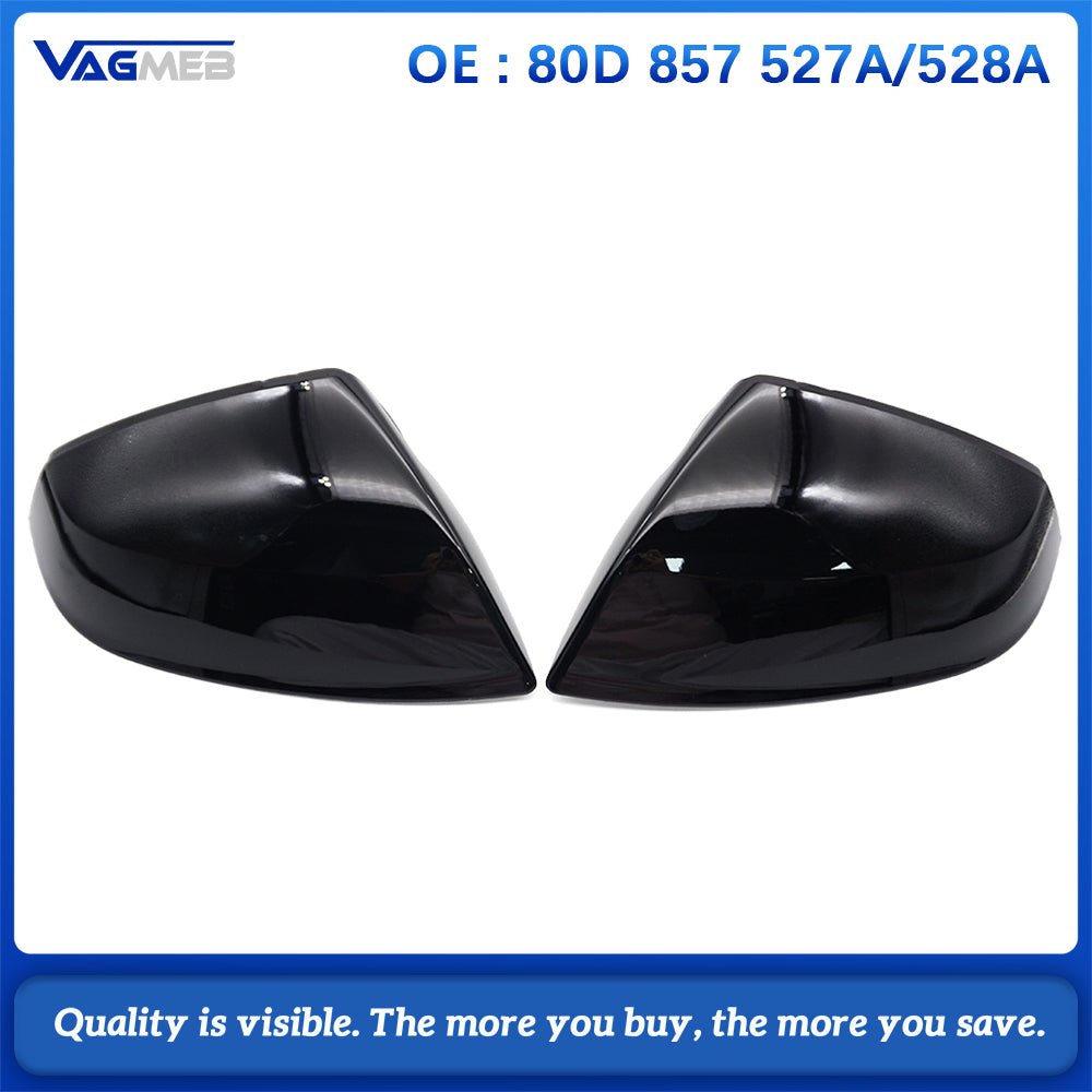 Car Rearview Mirror Housing For Audi Q5L FY 2018-2026 Lane Change Assist Blind Spot Detection Mirror Cap 80D 857 527A 80D 857 528A