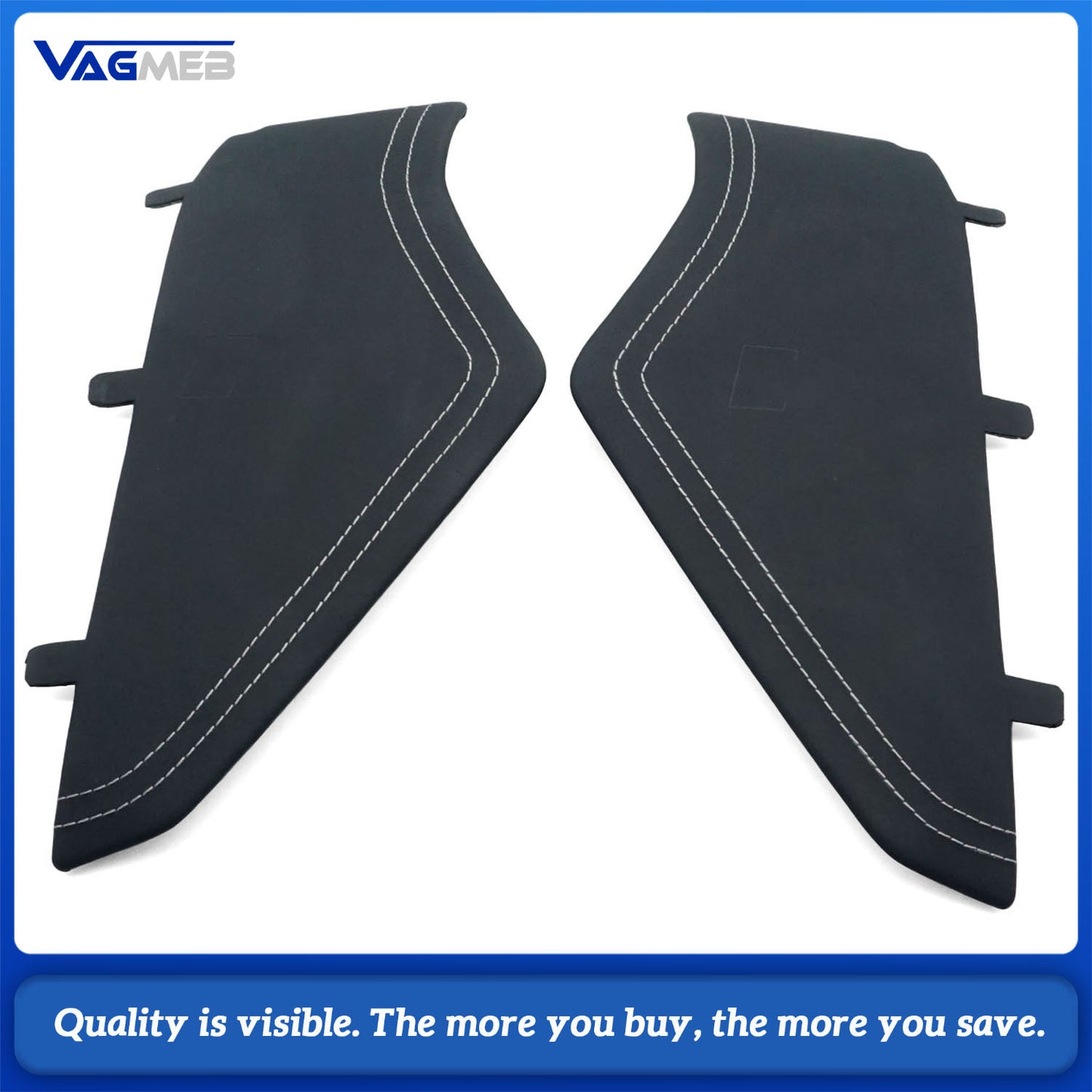 For Audi A6 C8 RS6 C8 custom leather Alcantara gray stitch Dashboard cover plate with S RS emblem