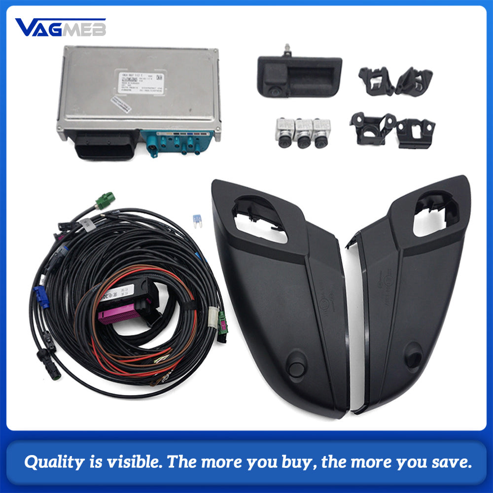 360 Surround View Camera Kit With Tailgate Handle Shell Fit Audi Q7 4M Facelift 2020-2024 Area View Retrofit System