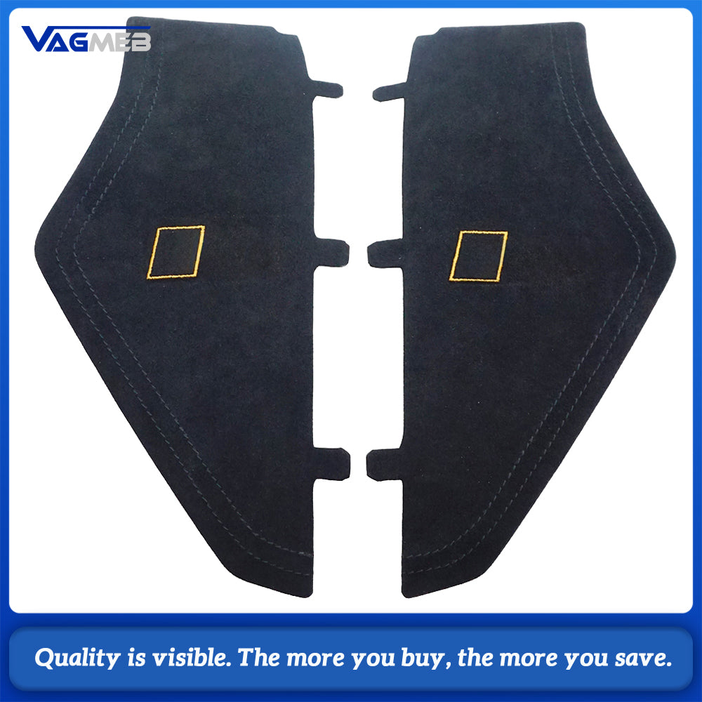 For Audi A6 C8 RS6 C8 Alcantara white stitch Dashboard cover plate with S RS emblem