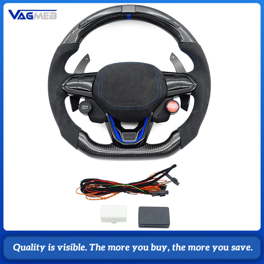 Touch Steering Wheel LED carbon fiber For  VW Golf MK7 MK6 MK5 MK4 Passat Jetta Touareg Phaeton Tiguan Magotan Polo