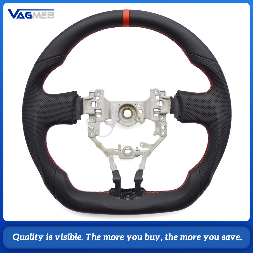 Car Steering Wheel For Toyota 86 /Subaru BRZ 2010-2015 Customized Full Leather Racing Wheel Perforated Leather Steering Wheel