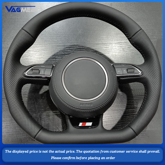 For Audi A4B8 leather flat motion model of the steering wheel