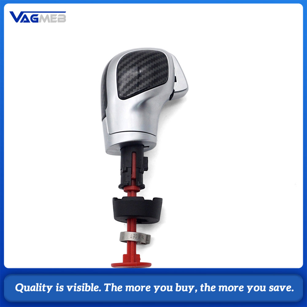 Carbon Fiber DSG Gear Shift Knob Fit for Skoda Octavia, DSG Automatic Shifting Handball Modification Replacement
