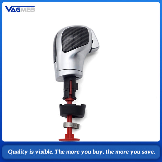 Carbon Fiber DSG Gear Shift Knob Fit for Skoda Octavia, DSG Automatic Shifting Handball Modification Replacement