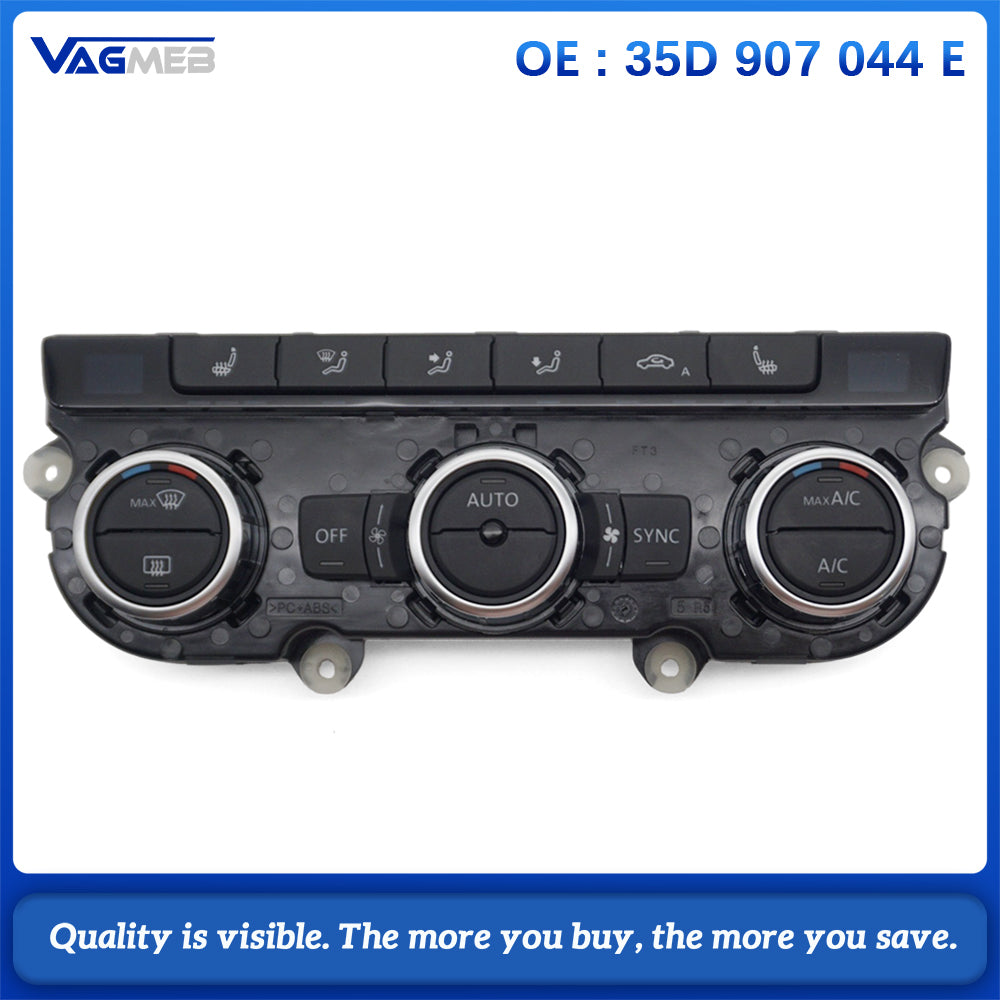 Brand new Air Condition Control Switch Panel AC Seat Heater For Passat B7 CC Tiguan Golf MK6 35D 907 044 E