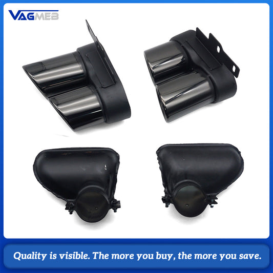 For Audi A6C8 model C8 exhaust pipe upgrade tailpipe stainless steel tip nozzle