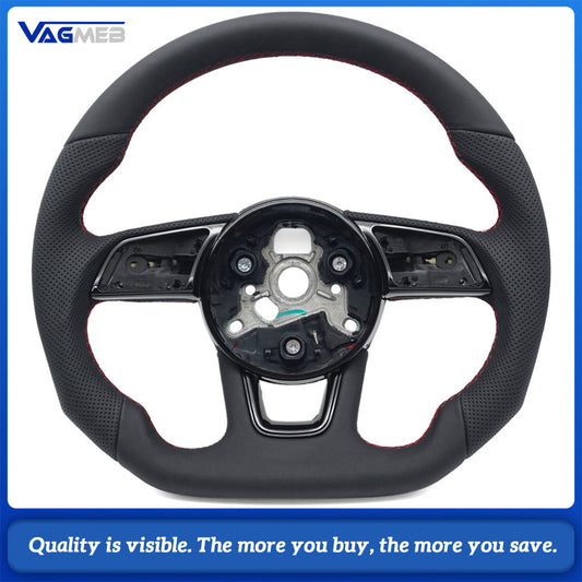 For Audi A4 B9 Fully Perforated Leather Steering Wheel