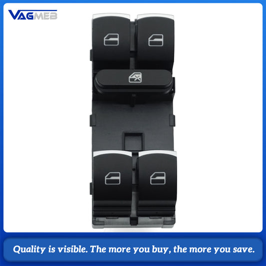 Front Left Window Control Switch Panel for VW Passat B6 CC Golf MK6 Passat Tiguan Jetta Scirocco Touran 5K4 959 857