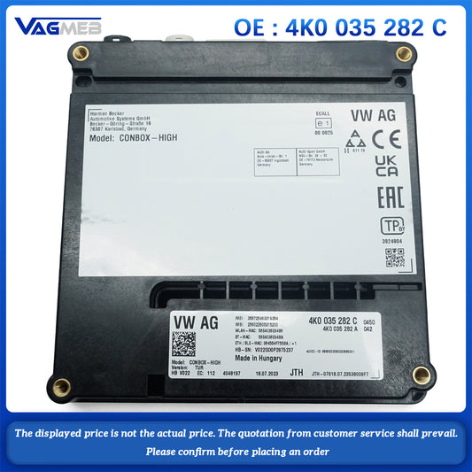 For Audi ETRQ8 Porsche Communication Module Computer Emergency Call Module Unit Control Unit 4K0 035 282C