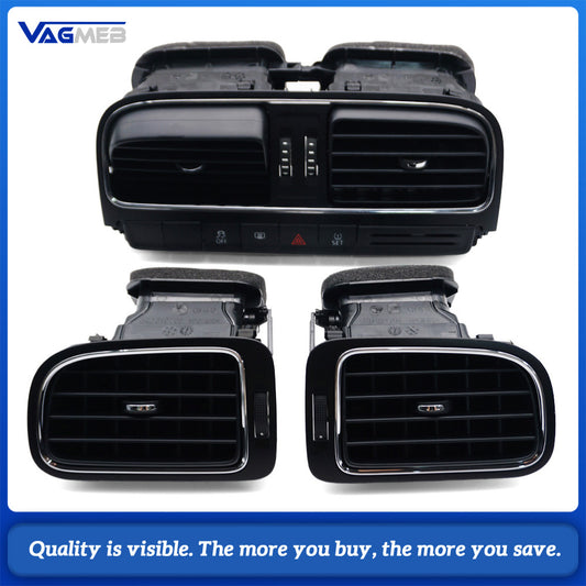 For Polo Car Front Central Dash Left Right Middle Air Conditioner AC Vent Grille Assembly For VW Polo