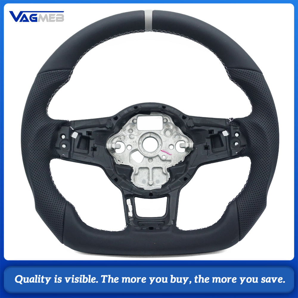 Alcantara leather steering wheel suitable for VW Golf MK7 7.5 GTI GTD GTE R Polo GTI Tiguan MK2 Passat B8 Sport steering wheel