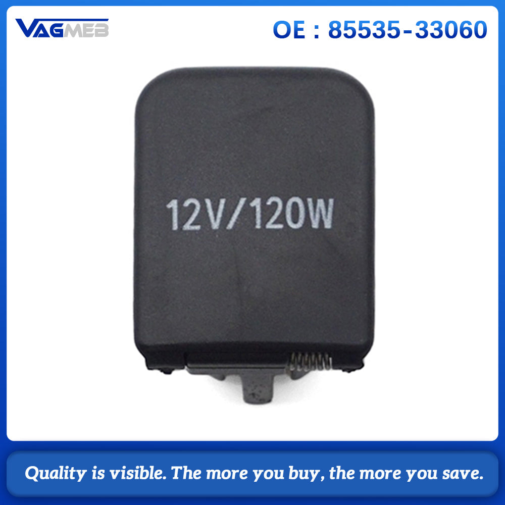 For Toyota Prado Corolla Lexus Power Outlet Socket Cover, OEM 85535-33060 Car Interior 12V Accessory Socket Cap Replacement Repair Part