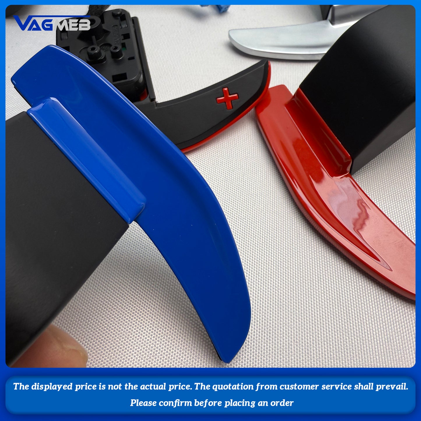 Steering wheel button with M1M2 button  paddle shifter red blue, suitable for BMW 35 F10F20 F30 Series