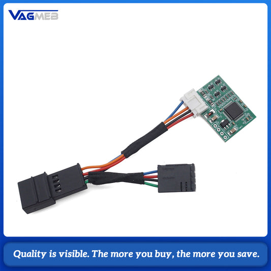 For Audi A3 A4 A5 A6 A7 Steering Wheel Decoder Simulator, Old Car Upgrade New Steering Wheel CAN Bus Decoder Module Car Modification Accessory