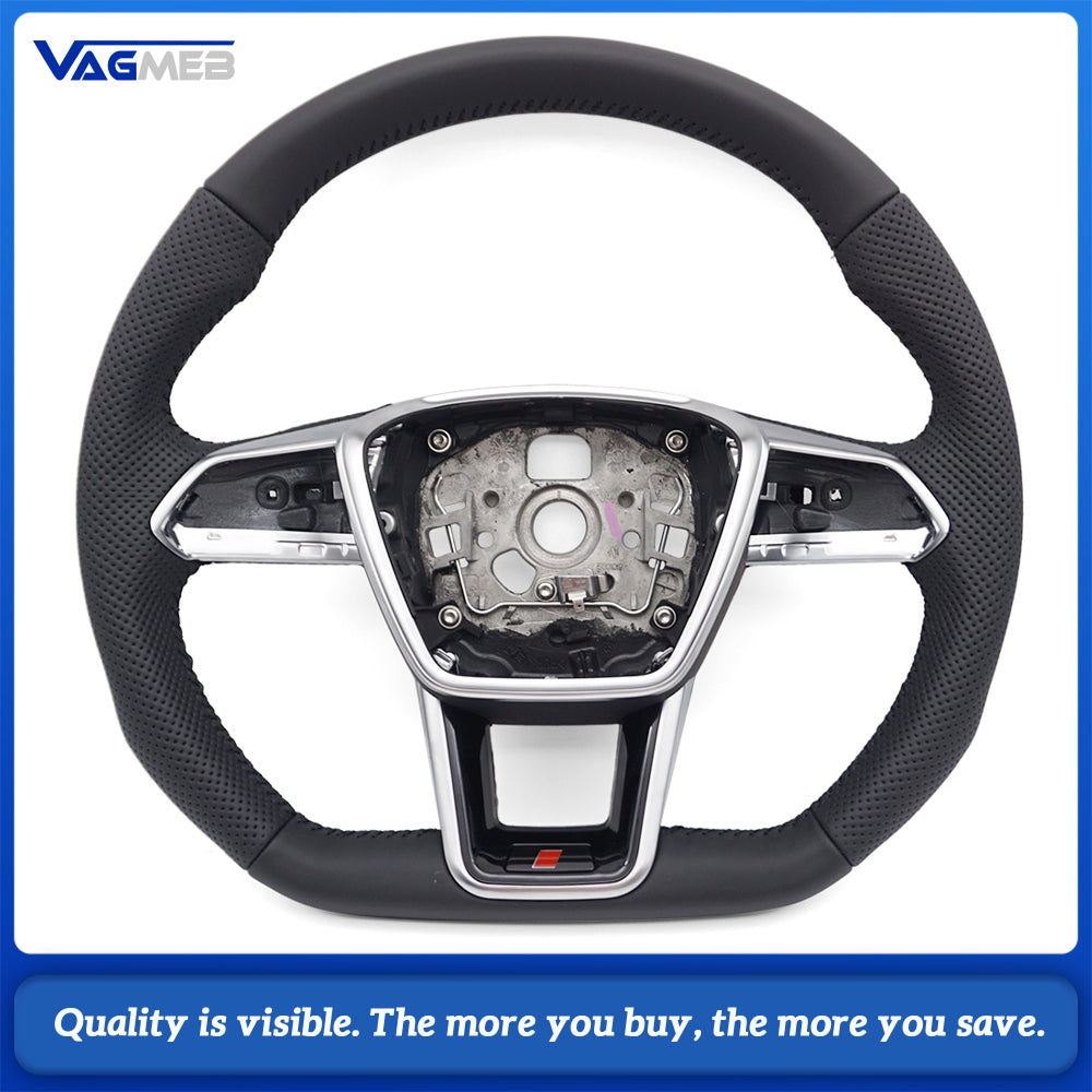 Suitable for Audi A6 A7 C8 RS6 RS7 sport flat bottomed steering wheel