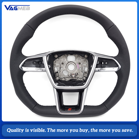 Suitable for Audi A6 A7 C8 RS6 RS7 sport flat bottomed steering wheel