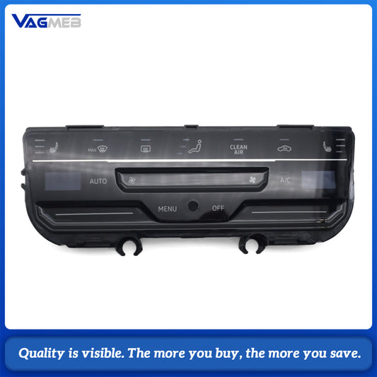 Climate Control Panel Front Cover 3CC Series, Touch Screen AC Panel Housing With Seat Heating Button Frame, Replacement Air Conditioner Control Panel Shell