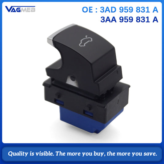 Trunk Lid Button Switch Trunk control buttons For VW 12-16 Passat B7 Chrome Tailgate Rear 3AD 959 831 A /3AA 959 831 A