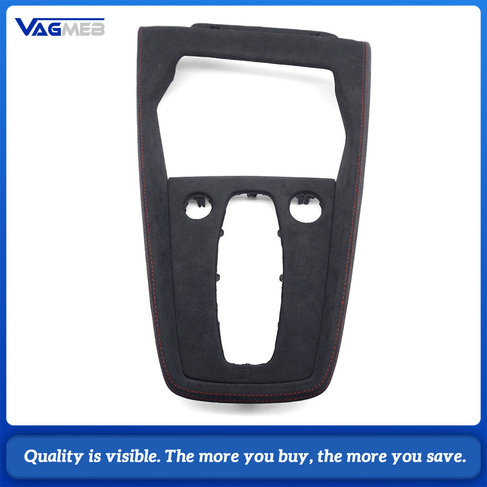 Suitable For Audi A38Y S3 LOGO Overturned Fur Interior Decoration Car Interior Supplies Gear Panel Gear Shift Modification