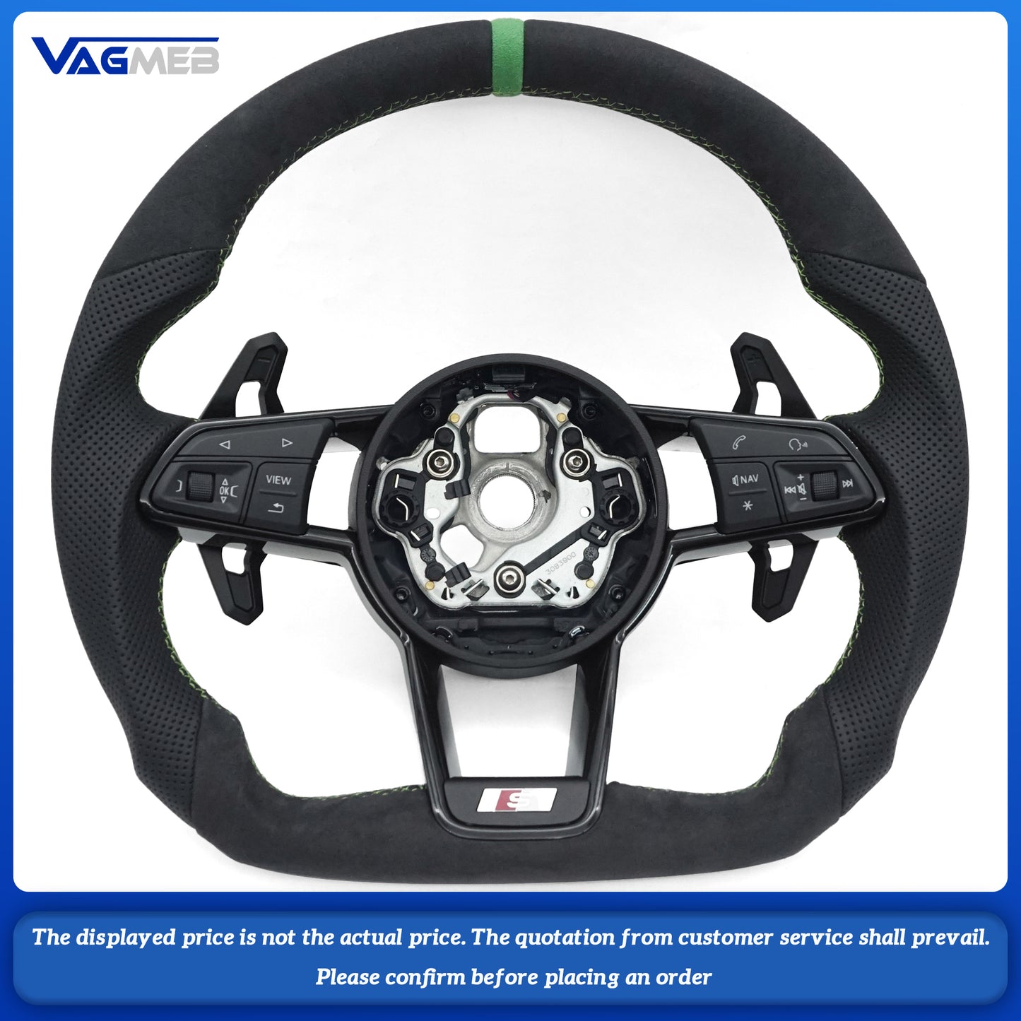 Steering Wheel For Audi R8 TT Ttrs A3 A4 A5 A7 A6 A6l S3 S4 S5 Rs3 Rs4 Rs5 Q3 Q5 Q7 Q8
