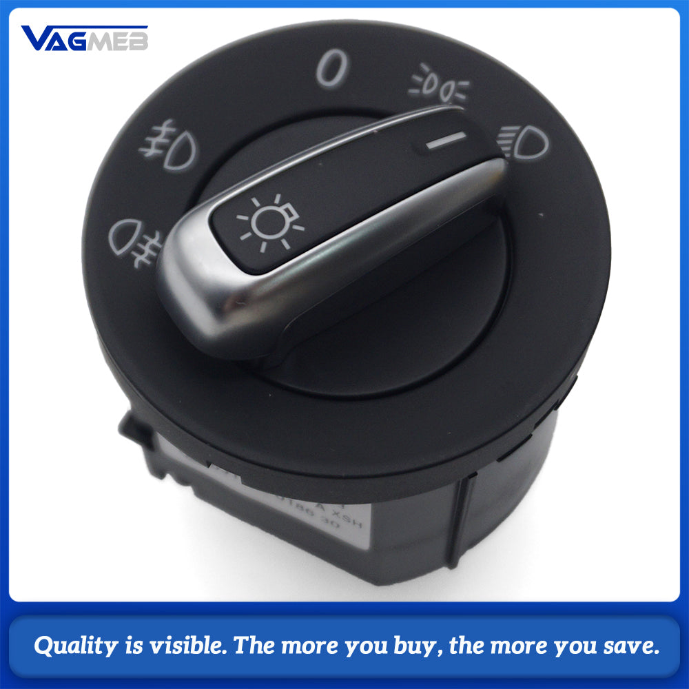 Car Headlight Fog Lamp Control Switch Knob OEM 5ND941431A For VW Golf Tiguan Replacement Part