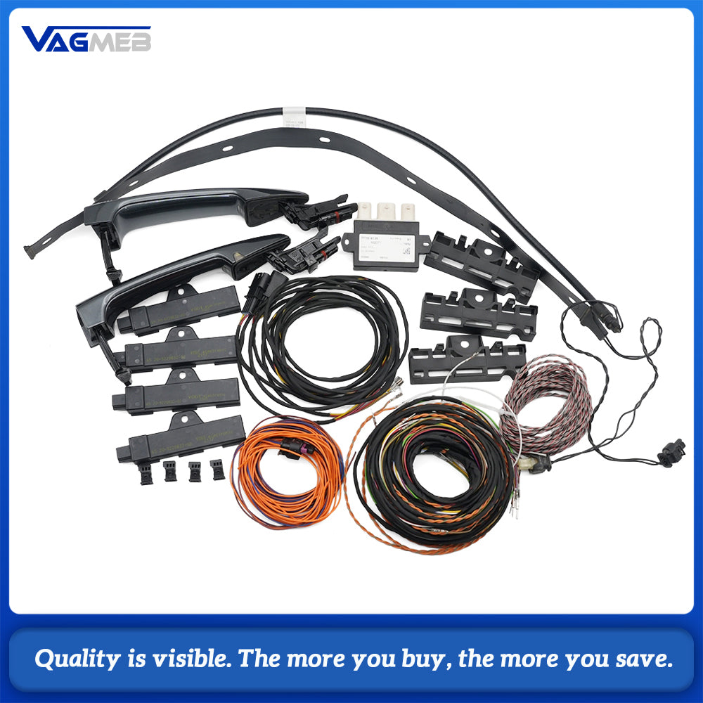 For BMW F31 Comfort Access Kit, 4PCS Door Handles + CAS Module + Wiring + Antenna, For 3 Series Touring 2012-2015