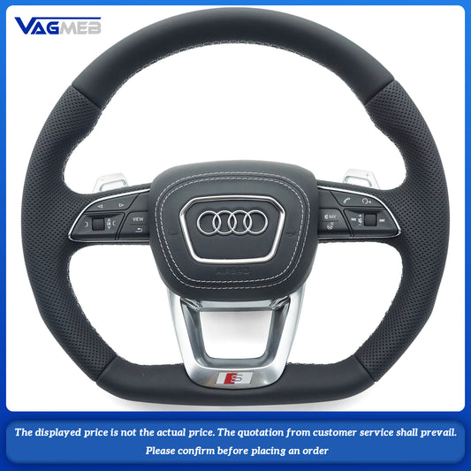 For Audi S Logo Q5 FY - White trim with heated steering wheel