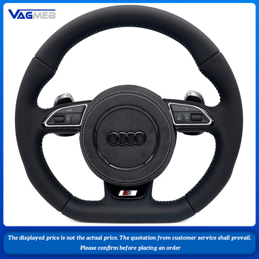 Steering Wheel For Audi S1、S3、S4、S5、S6、S7、S8、TTS、SQ5、SQ7 RS3、RS4、RS5、RS6、RS7、TTRS、RS Q3、R8