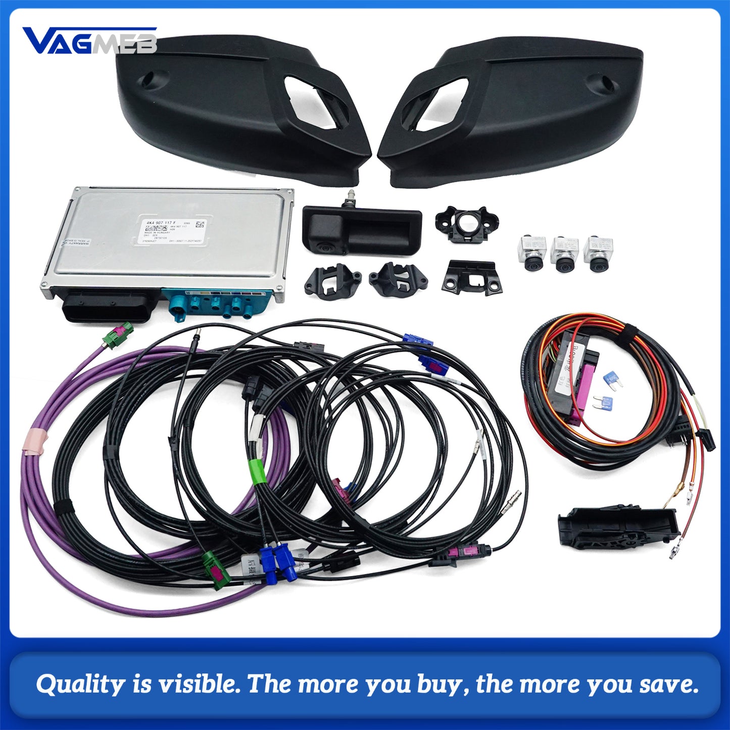For Audi Q7 2023 360 Panorama Environment Rear Viewer Camera（No reverse image）