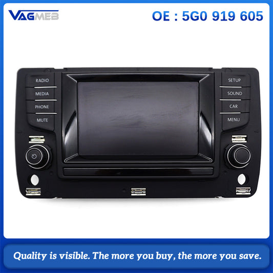 For VW Golf MK7  MK7.5 6.5 Non-Navigation Display Screen 5G0919605 - MIB1 Composition Media Replacement