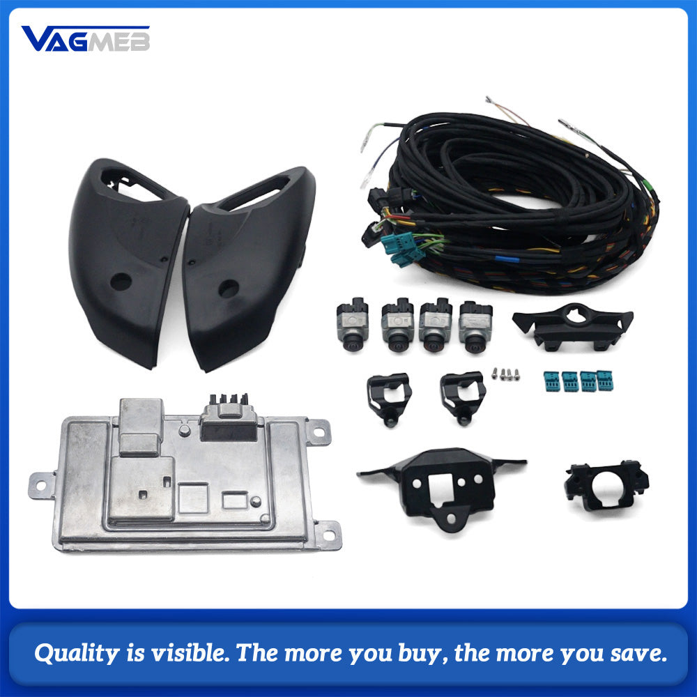 Car 360° Surround View Parking Camera System Retrofit Kit For Audi A3 8Y Sportback 2021 Hatchback 3D Bird View Panoramic Camera