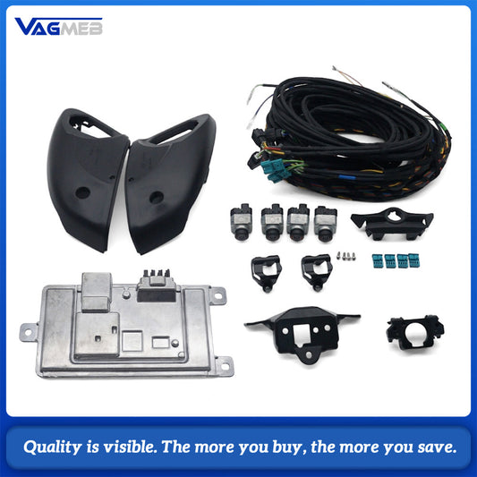 Car 360° Surround View Parking Camera System Retrofit Kit For Audi A3 8Y Sportback 2021 Hatchback 3D Bird View Panoramic Camera