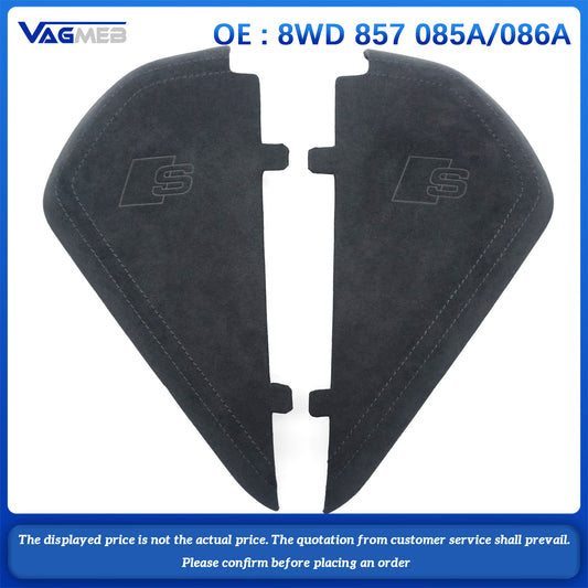 For Audi A4 Q5 Alcantara black Stitching Dashboard Cover S Logo 8WD 857 085A 086A