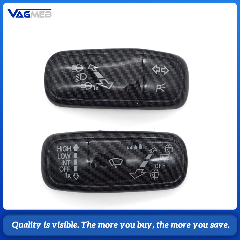ABS steering wheel wiper trim cover for Golf 7 8 For Jetta For Tiguan SUV with carbon fibe